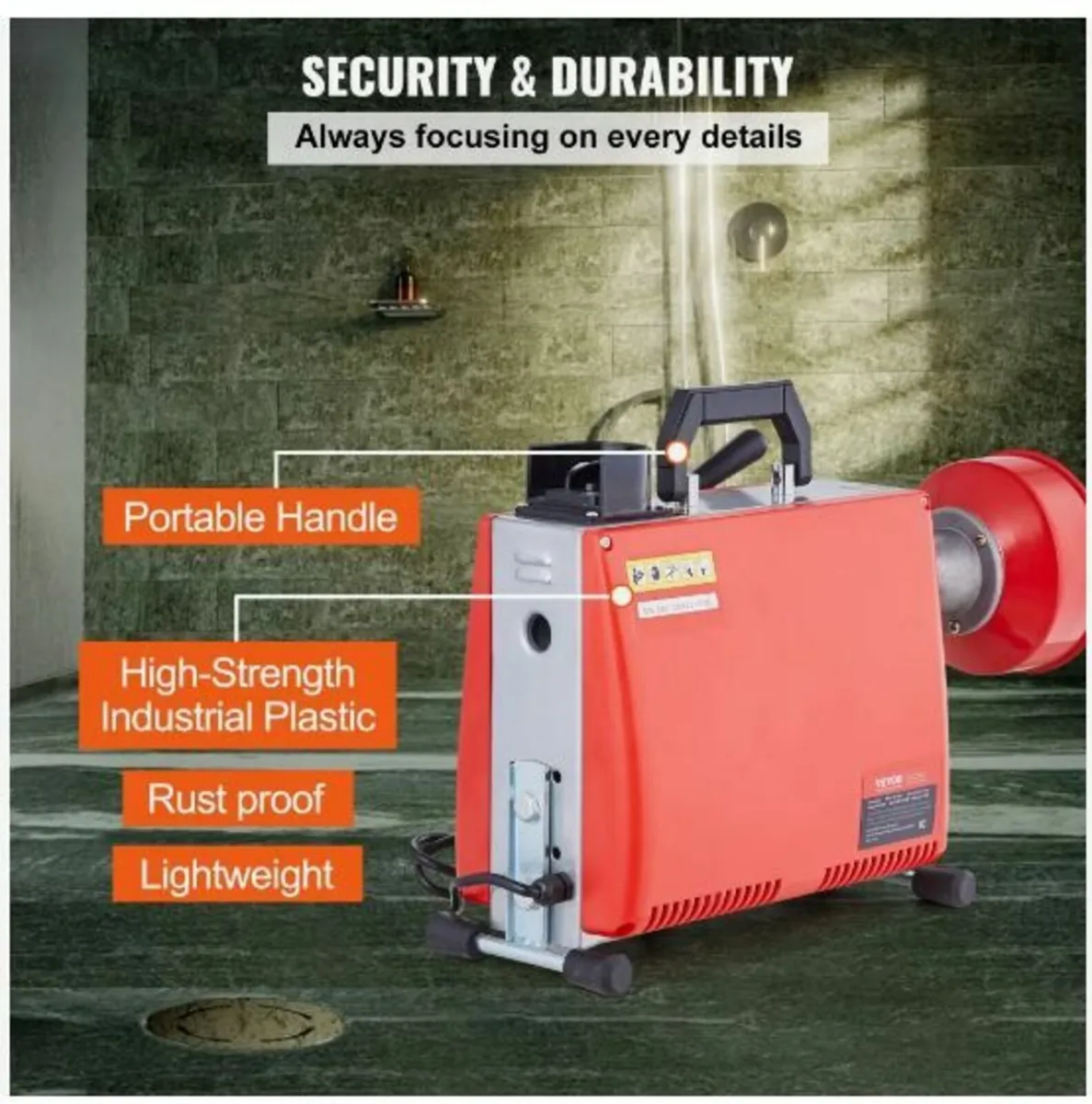 Drain Cleaner Machine 20m x 16mm 250W - Image 4