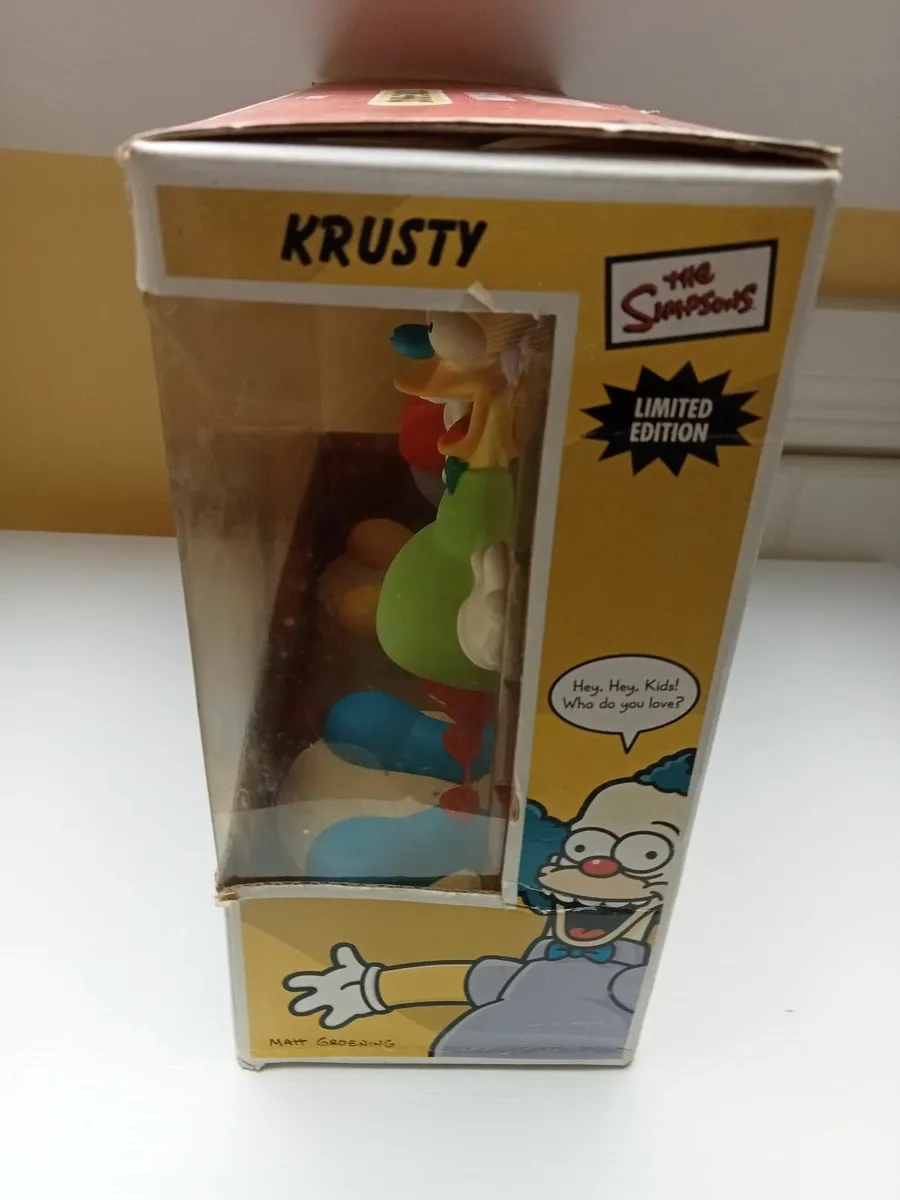 RARE Simpsons Limited Edition Krusty Bobbleheads - Image 2