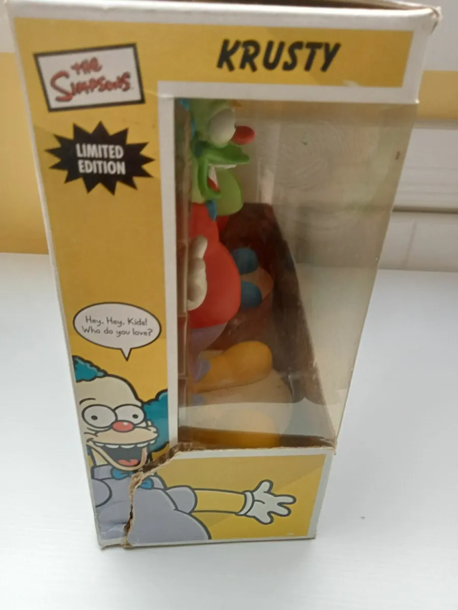 RARE Simpsons Limited Edition Krusty Bobbleheads - Image 3