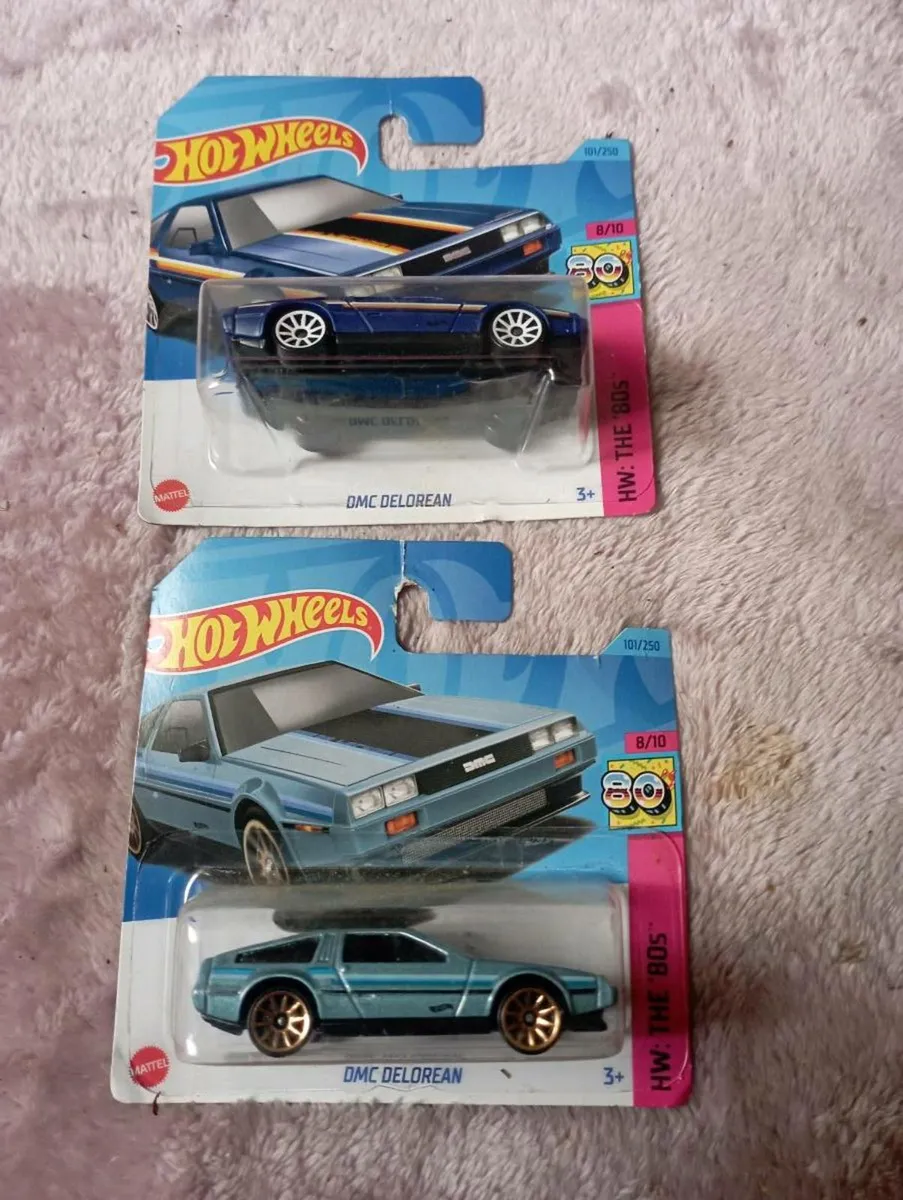 HOT WHEELS DIE-CAST MODEL CARS DMC DELOREAN X2. - Image 2