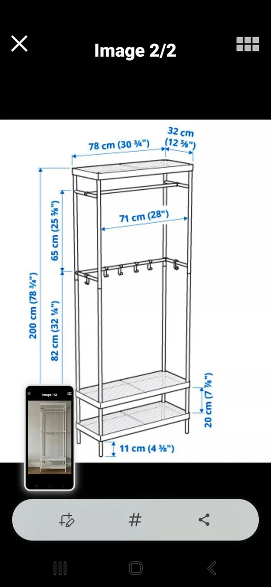 Ikea clothes rack - Image 2