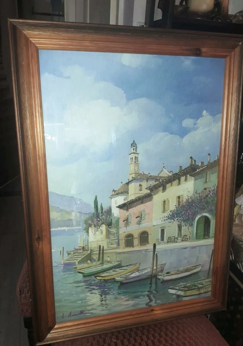Lovely picture in wooden frame