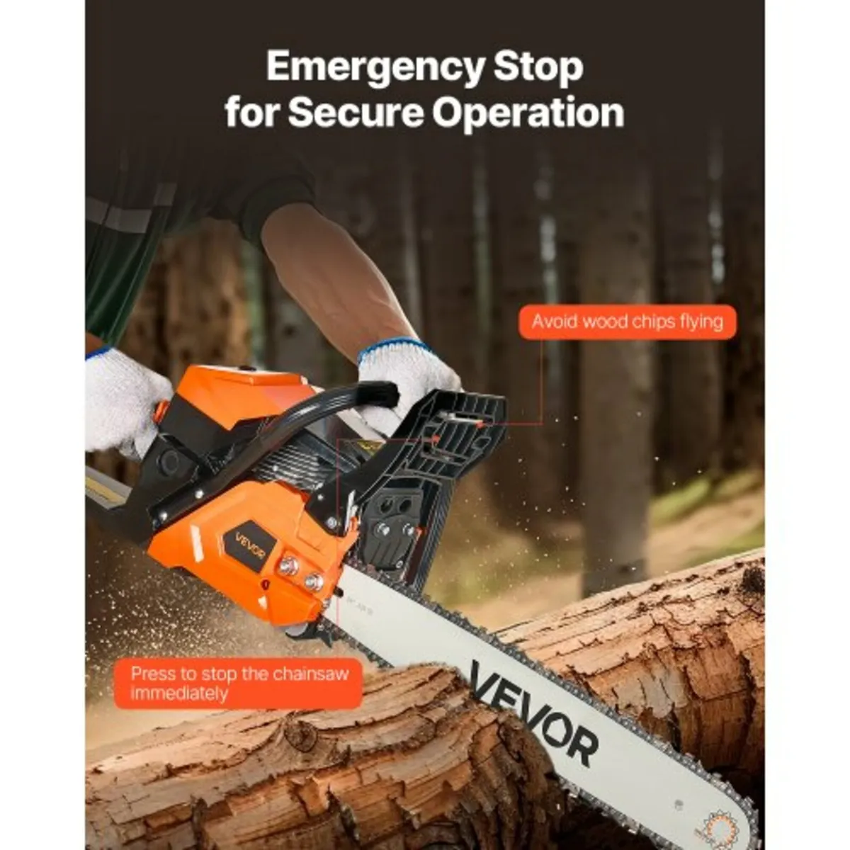 58 cc Gas Chainsaw, 20 inch Gas Powered Chainsaw, - Image 4