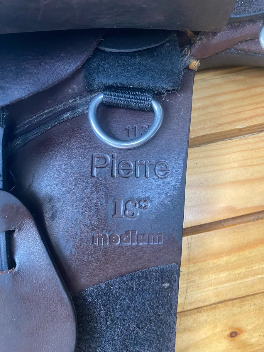 18” St Raphael brown leather jumping saddle - Image 2