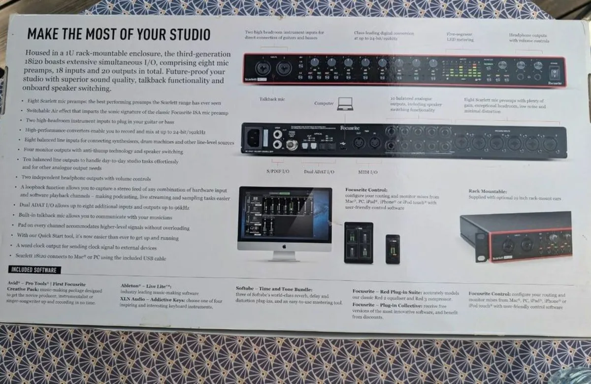 Focusrite Scarlett 18i20 3rd Gen USB Soundkarte - Image 2