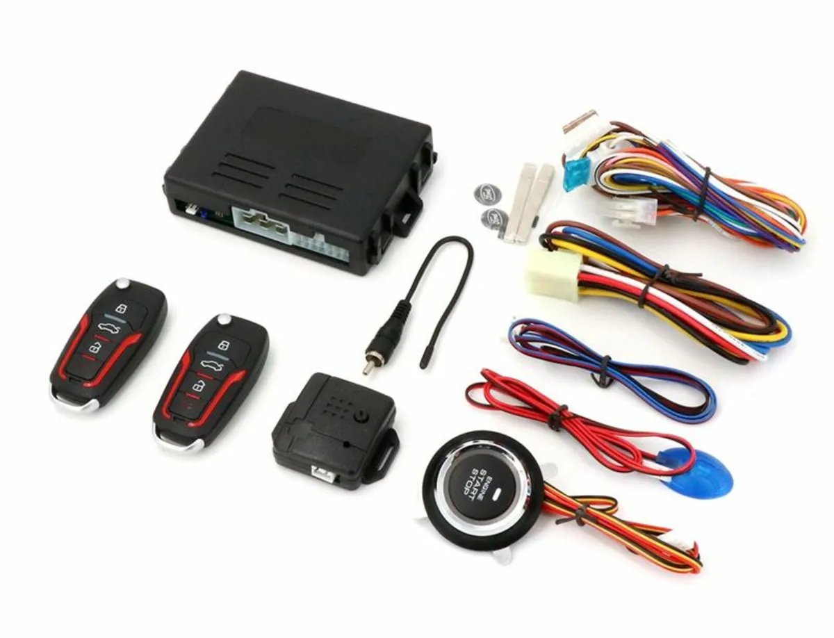 Alarm System Push Button Car Keyless Entry Engine - Image 1