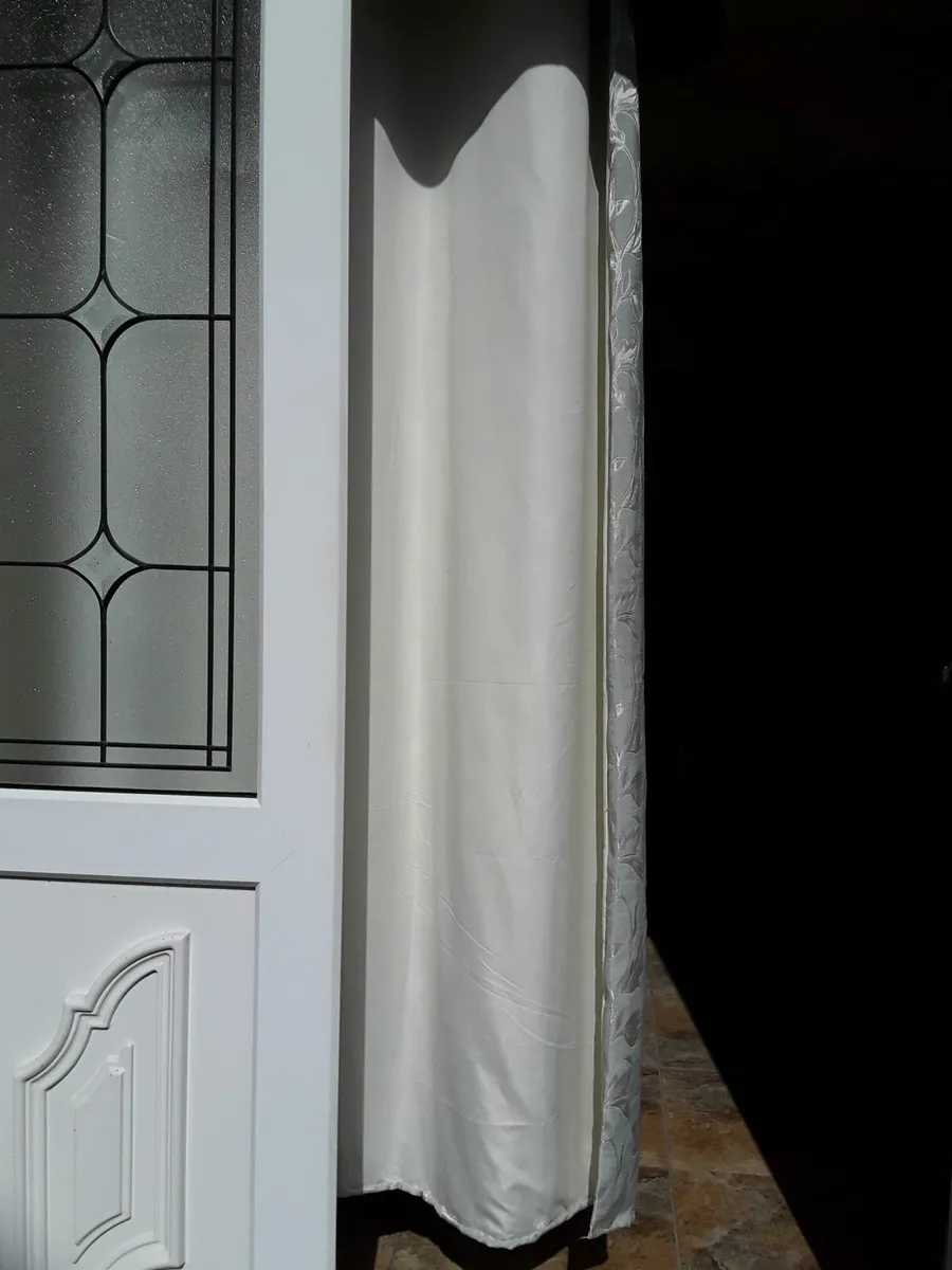 pastel Green next to new in embossed patron drapes - Image 3