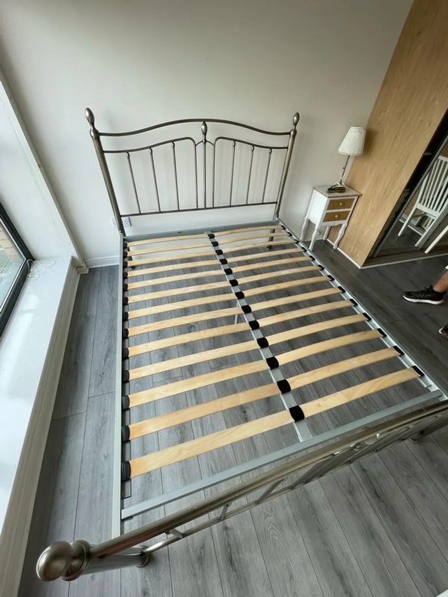 King Size Bed & Matress - Image 1