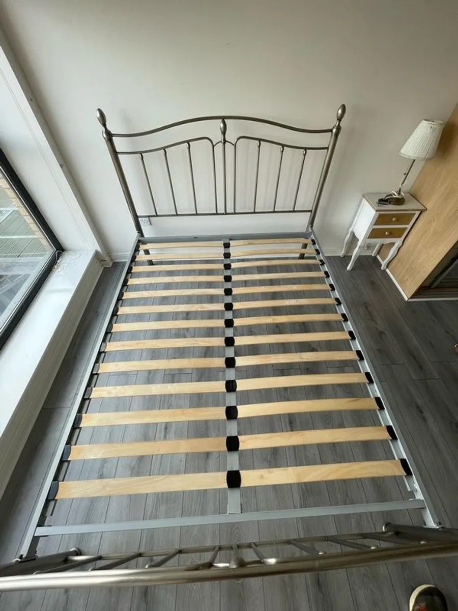 King Size Bed & Matress - Image 2