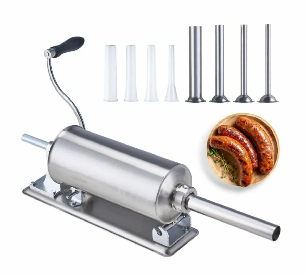 2.5L Manual Sausage Stuffer Machine Stainless Stee - Image 1