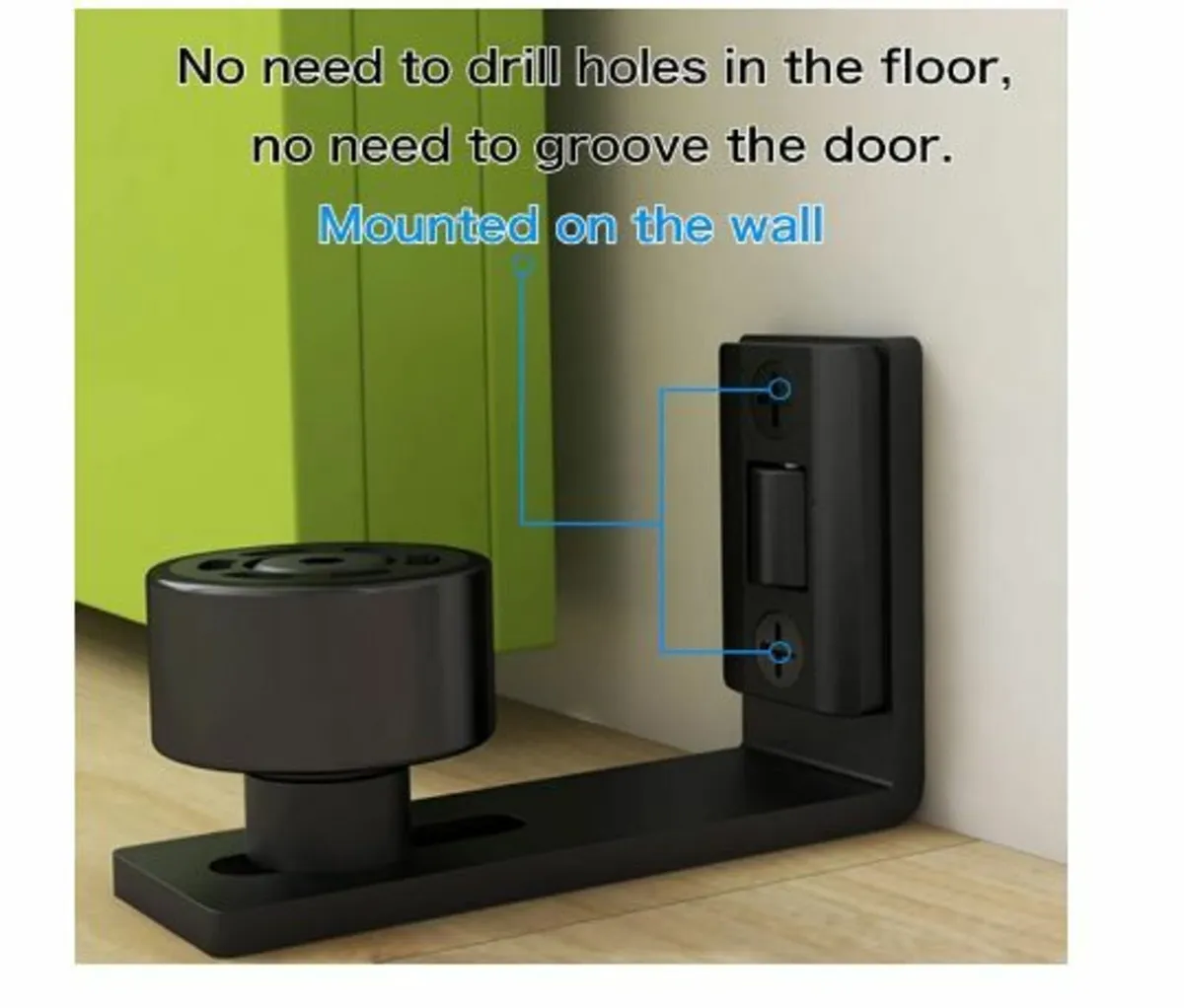 Adjustable Floor Guide Wall/Door - Image 2