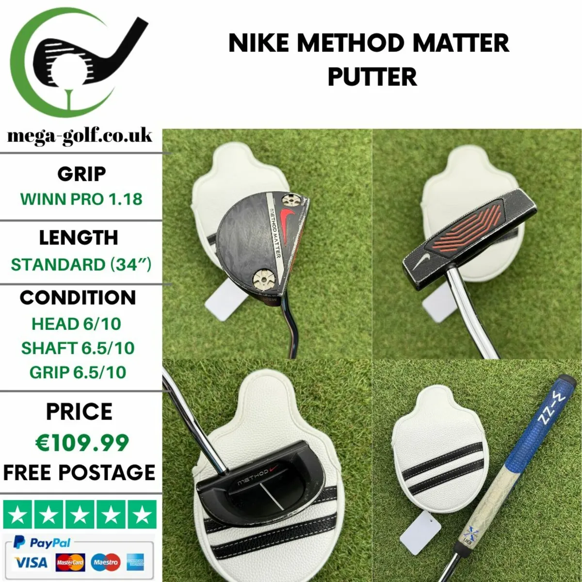 Nike Method Matter Putter / 34″ - Image 1