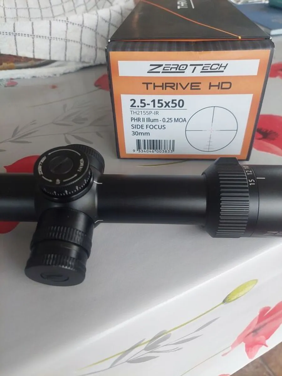 Zerotech Thrive 2.5-15x50 illuminated Rifle Scope - Image 1