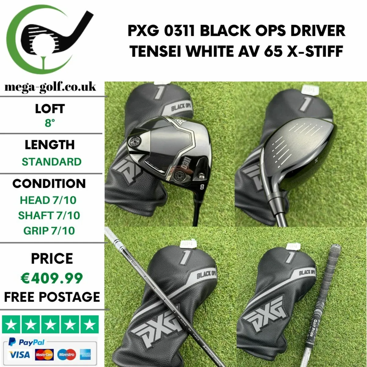 Pxg 0311 Black Ops Driver / 8° / X-Stiff - Image 1