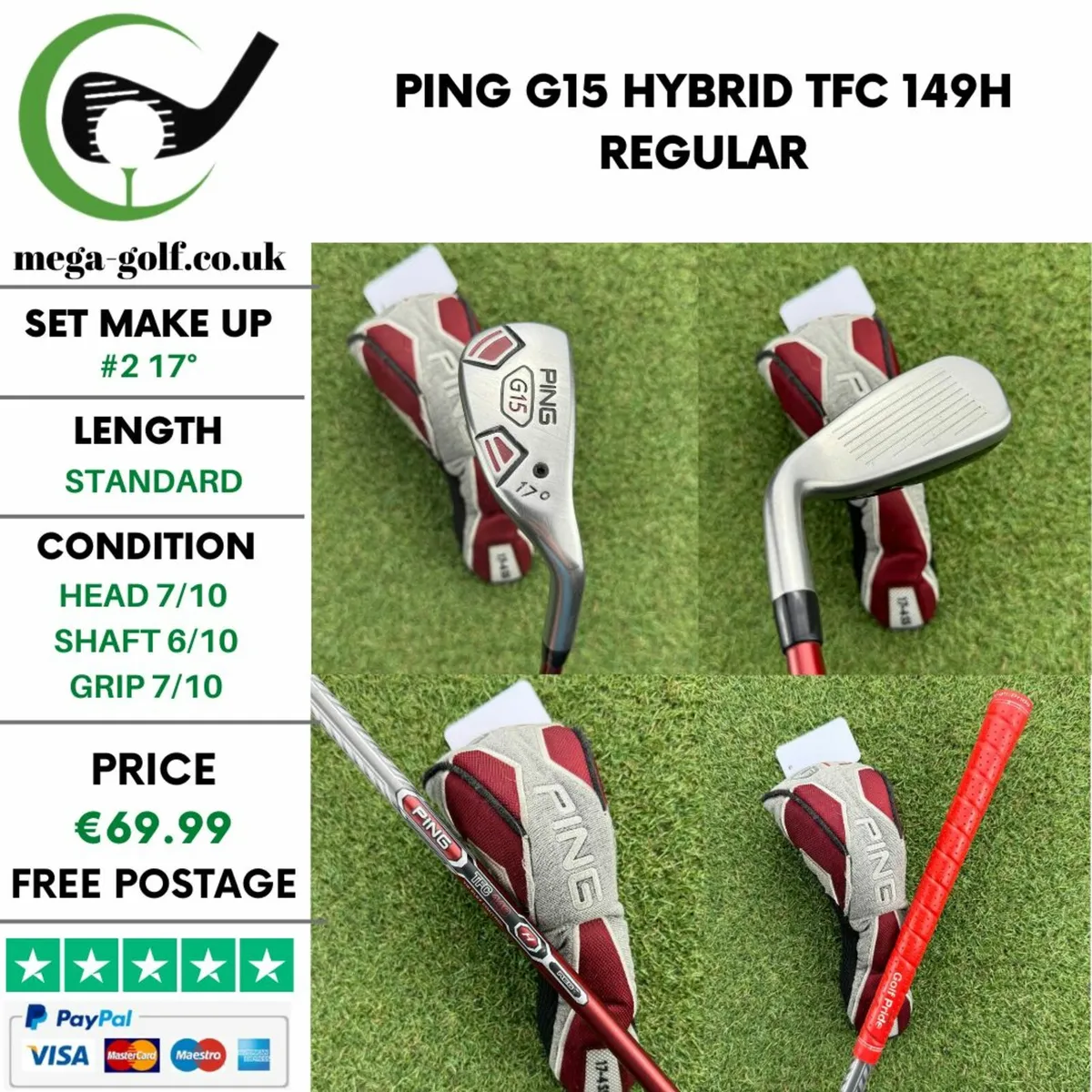 Ping G15 Hybrid / #2 17° / TFC 149H Regular - Image 1