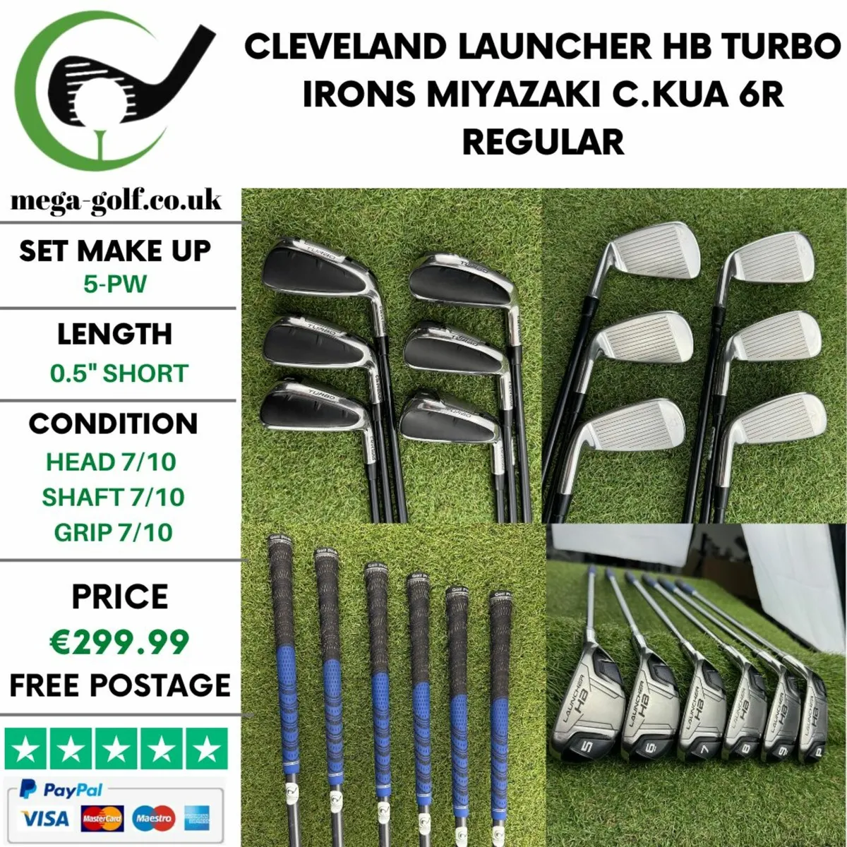 Cleveland Launcher Hb Turbo Irons / 5-Pw / Regular - Image 1