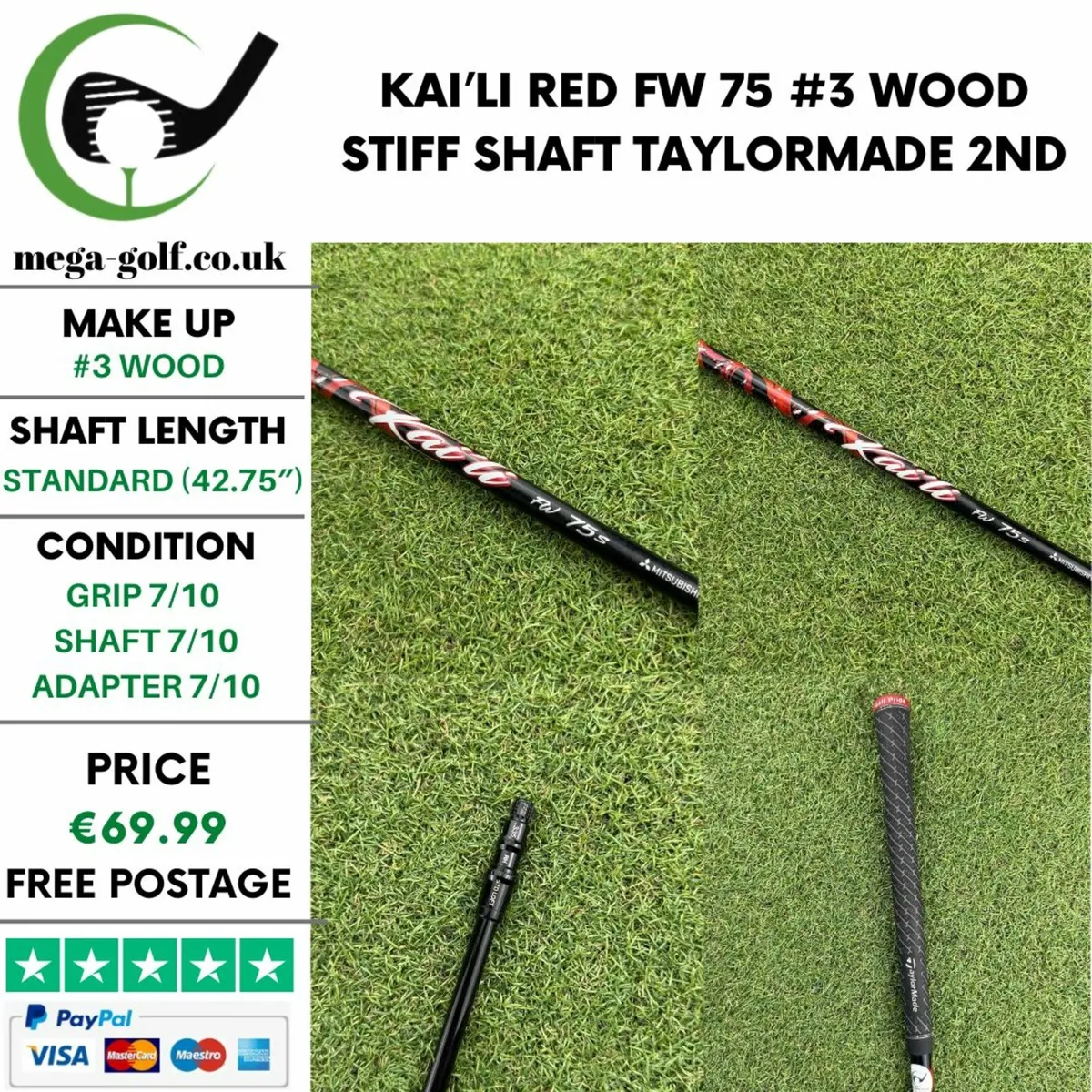 Kai’li Red Fw 75 #3 Wood Stiff Shaft / Taylormade - Image 1