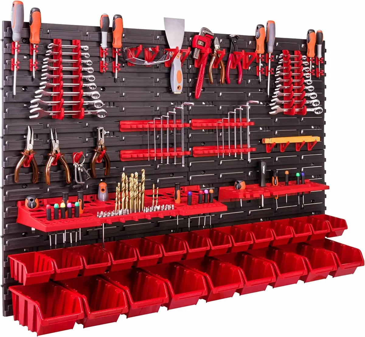 Wall 230 x 78 cm Stacking Boxes Tool Holder - Image 1
