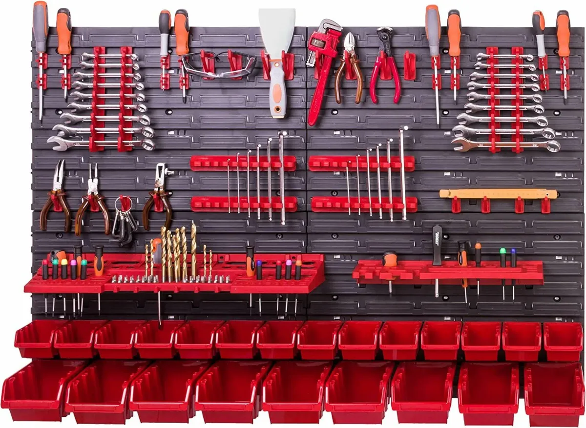 Wall 230 x 78 cm Stacking Boxes Tool Holder - Image 3
