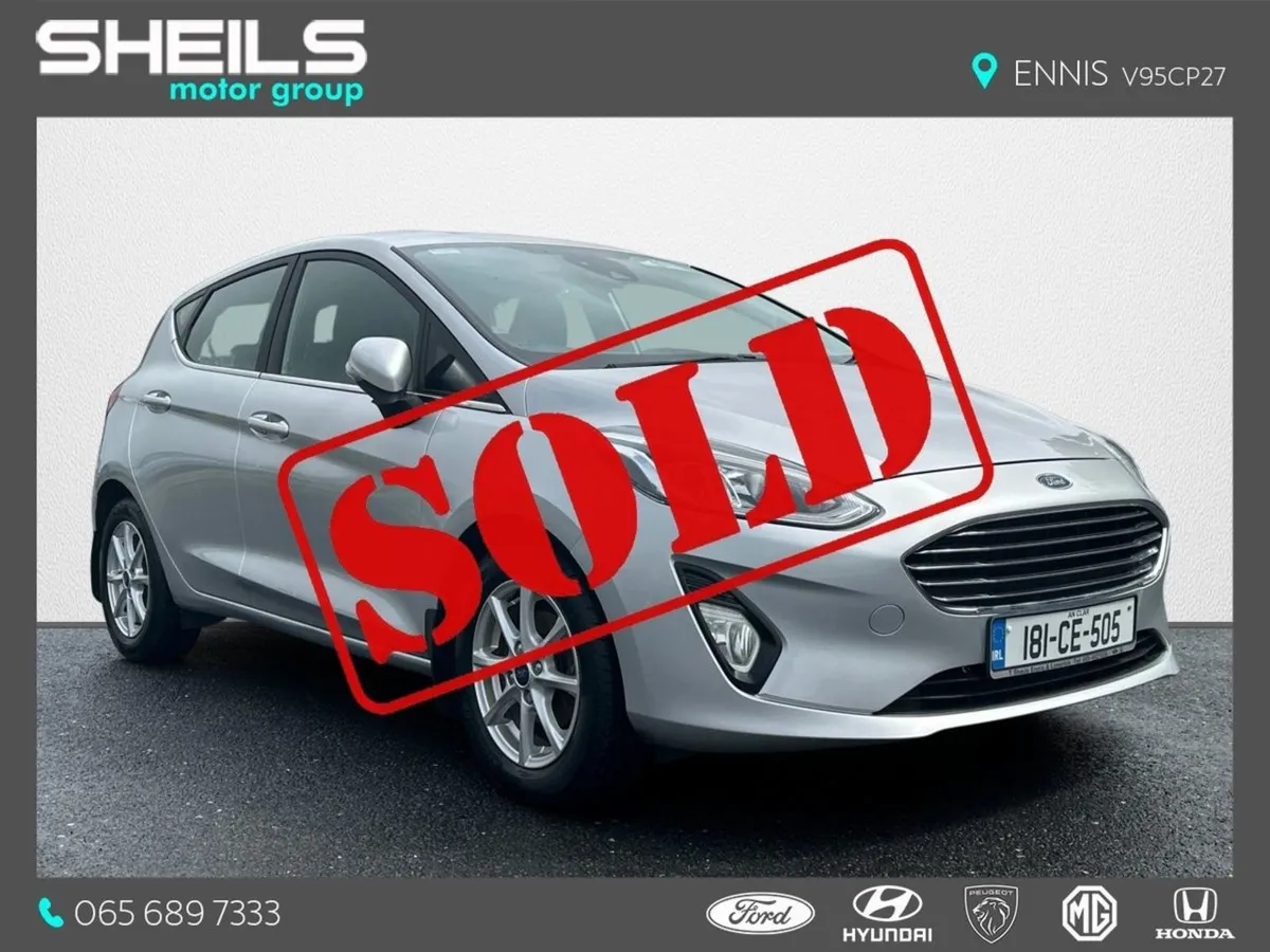 Ford Fiesta  sold  1.1 Petrol Titanium - Image 1
