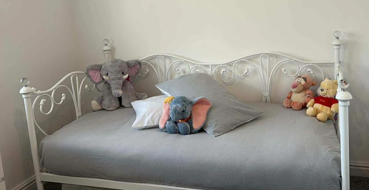 Beautiful White Metal Framed Daybed - Image 2