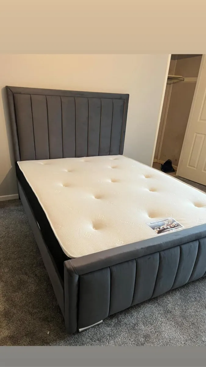 New Double/King Size Bed With Mattress - Image 1