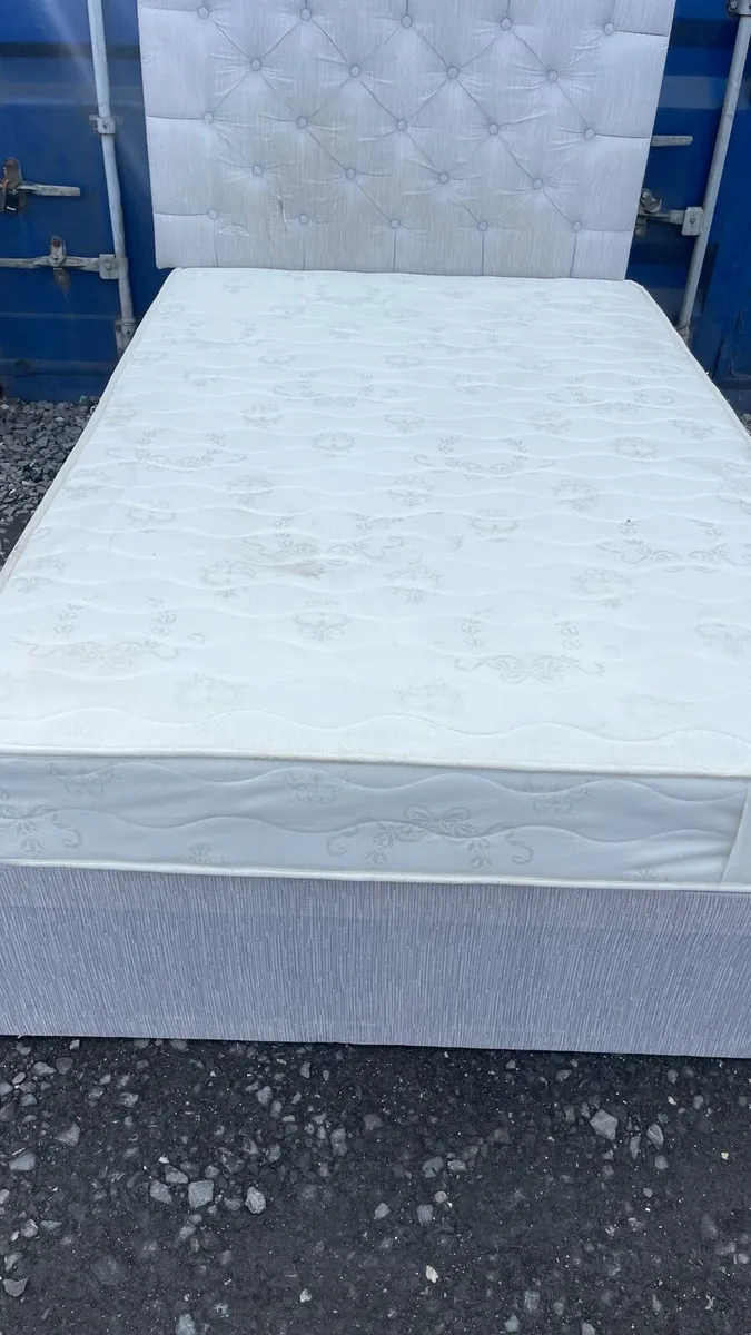 Small double bed and mattress - Image 2