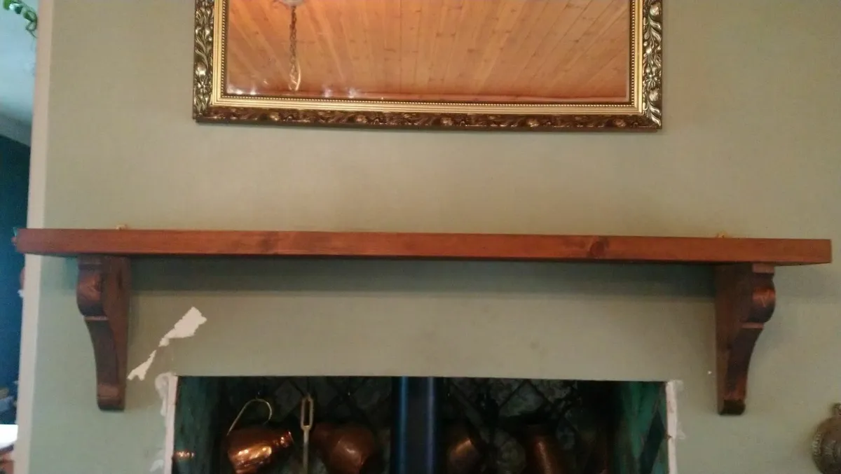 Fireplace over mantle - Image 1
