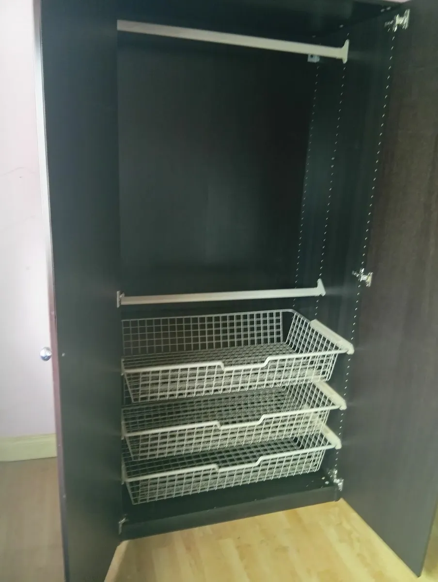 2door Black Quality Sturdy wardrobe - Image 3