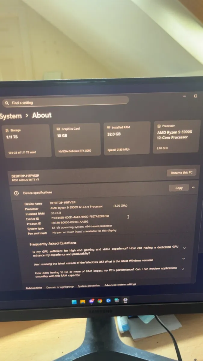 Gaming PC 3080 and Ryzen 9 5900X - Image 4