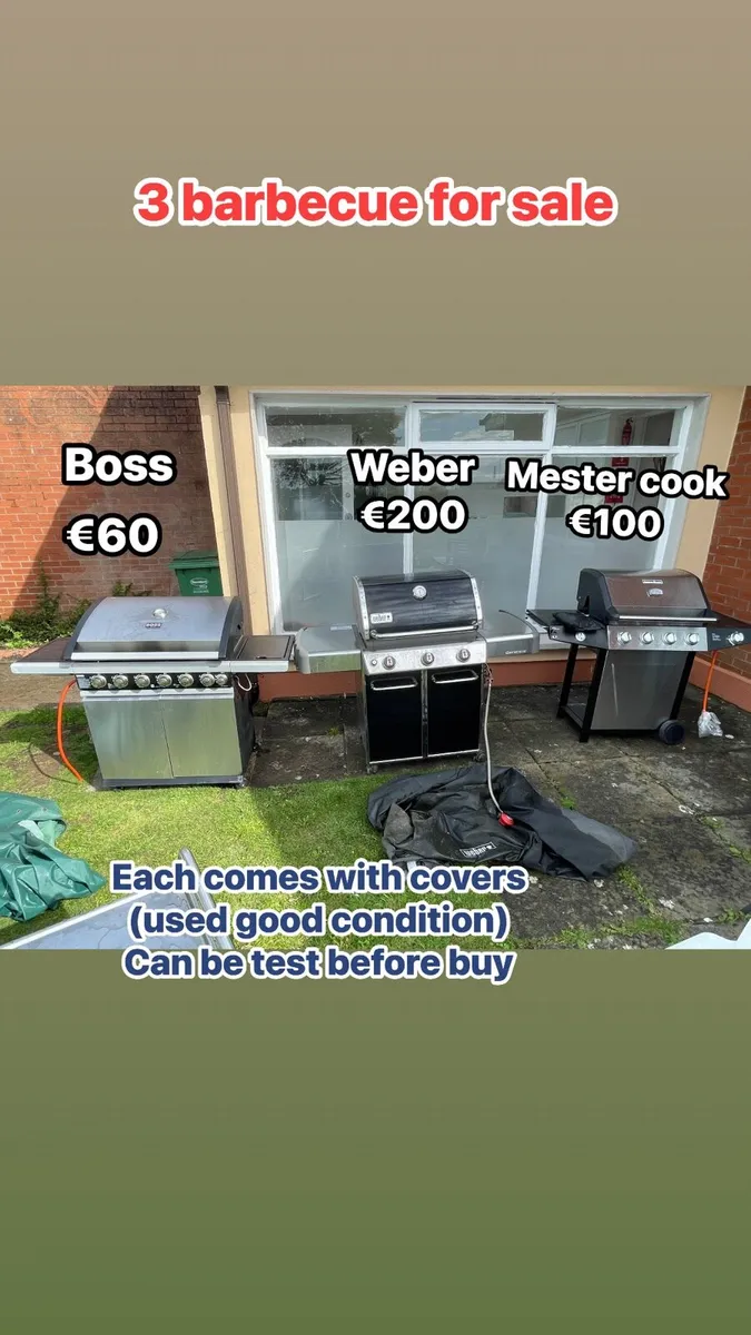 3 barbecues for quick sale - Image 1