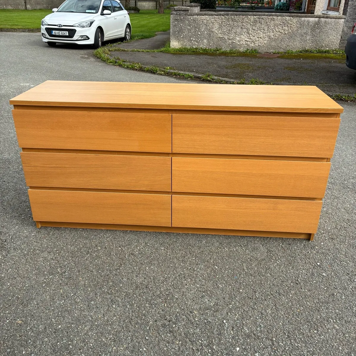 Malm Chest of 6 Deep Drawers extra support tracks - Image 1