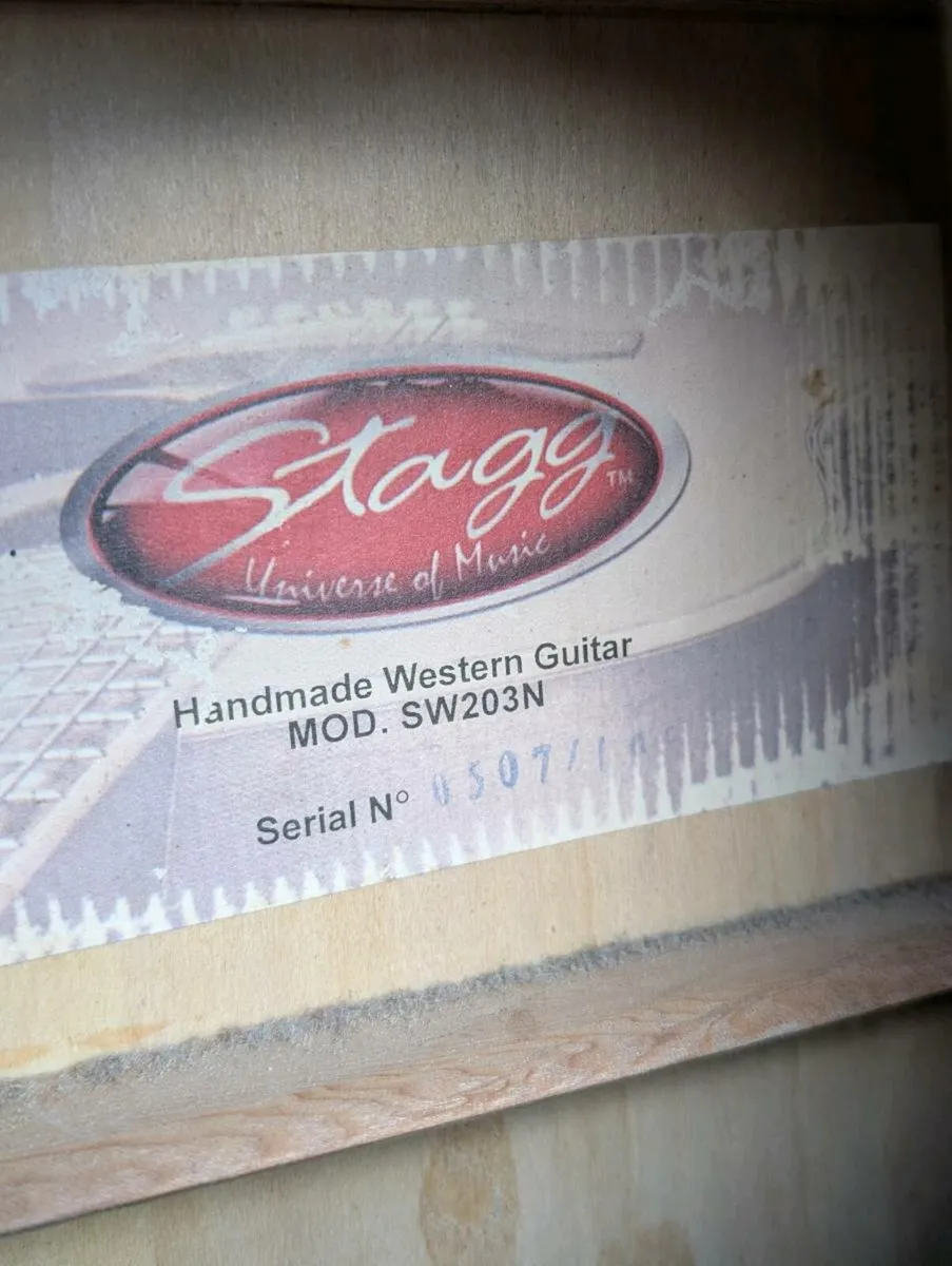 Stagg SW203N Acoustic Guitar - Image 3