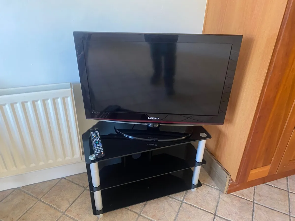 TV and Stand - Image 2