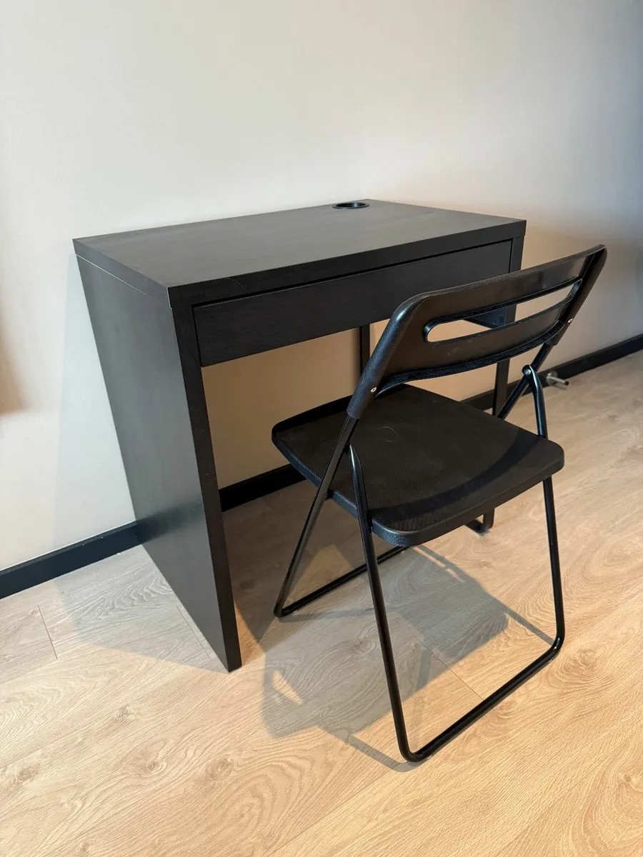 IKEA Micke Desk – Dark Brown & IKEA Desk Chair