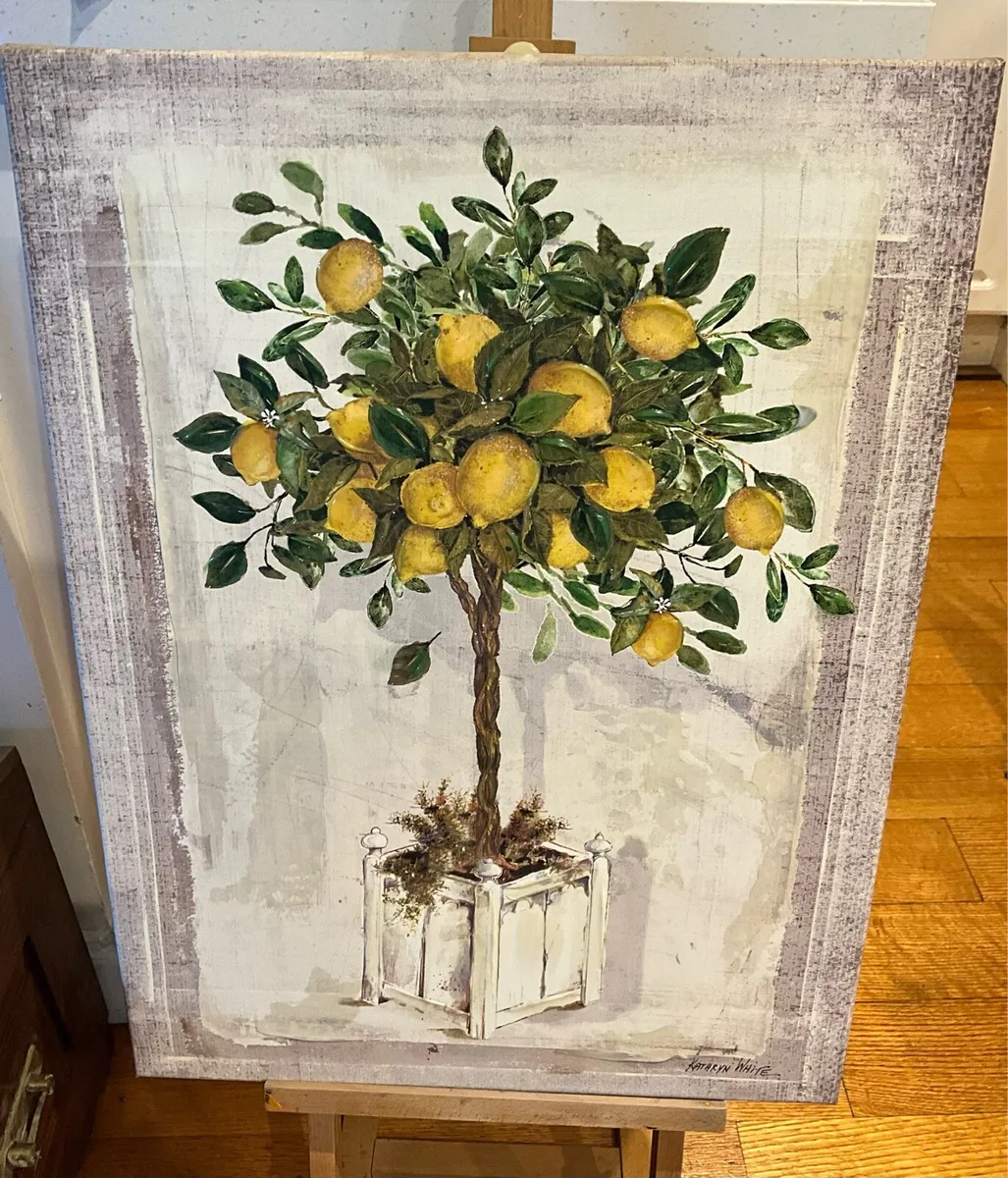 Lemon Tree on Canvas - Image 1