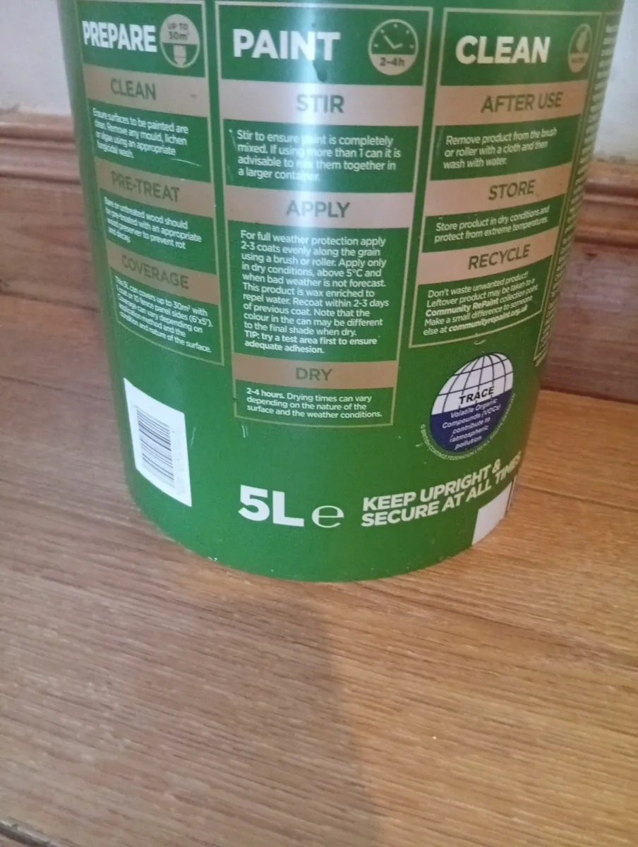 New Cuprinol Paint for Wood  5litres - Image 4