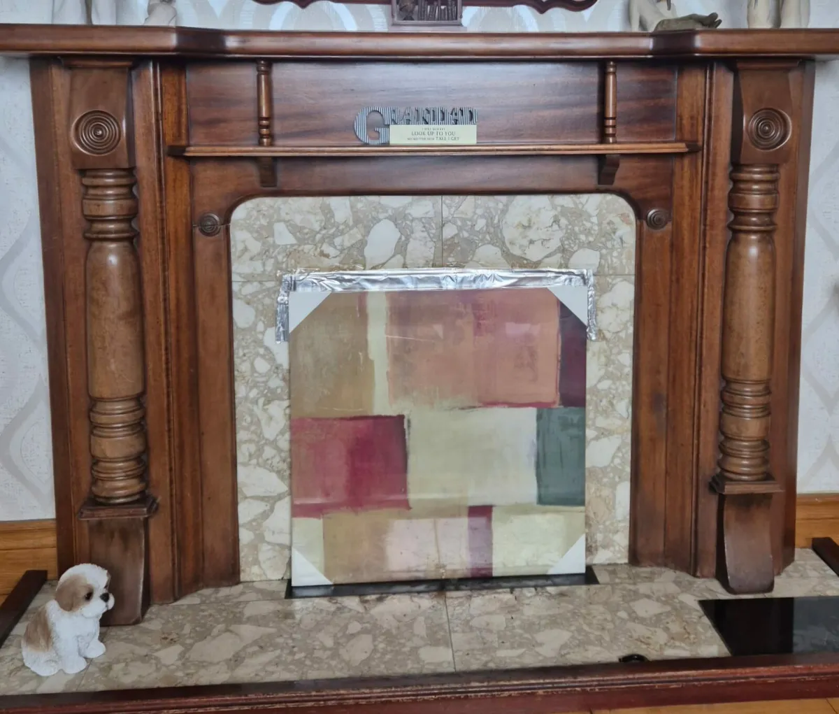 Wooden surround fireplace - Image 1