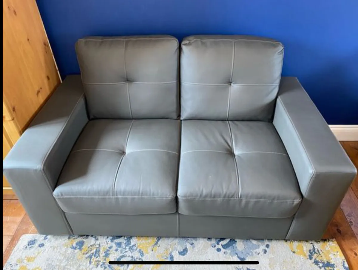 2 Seater Sofa Grey - Image 2