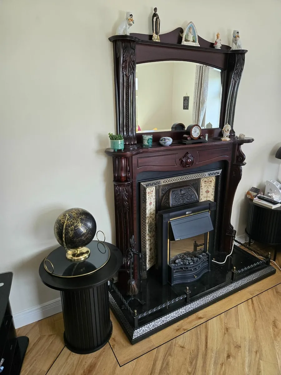 Mahogany Fireplace