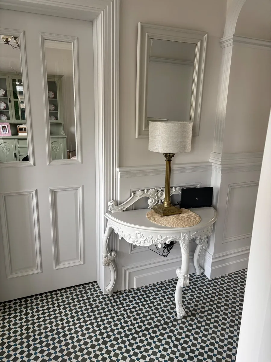 Hall table and mirror - Image 1