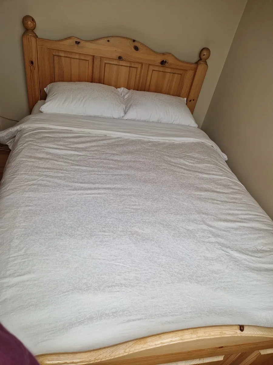 Double Bed and Mattress - Image 1