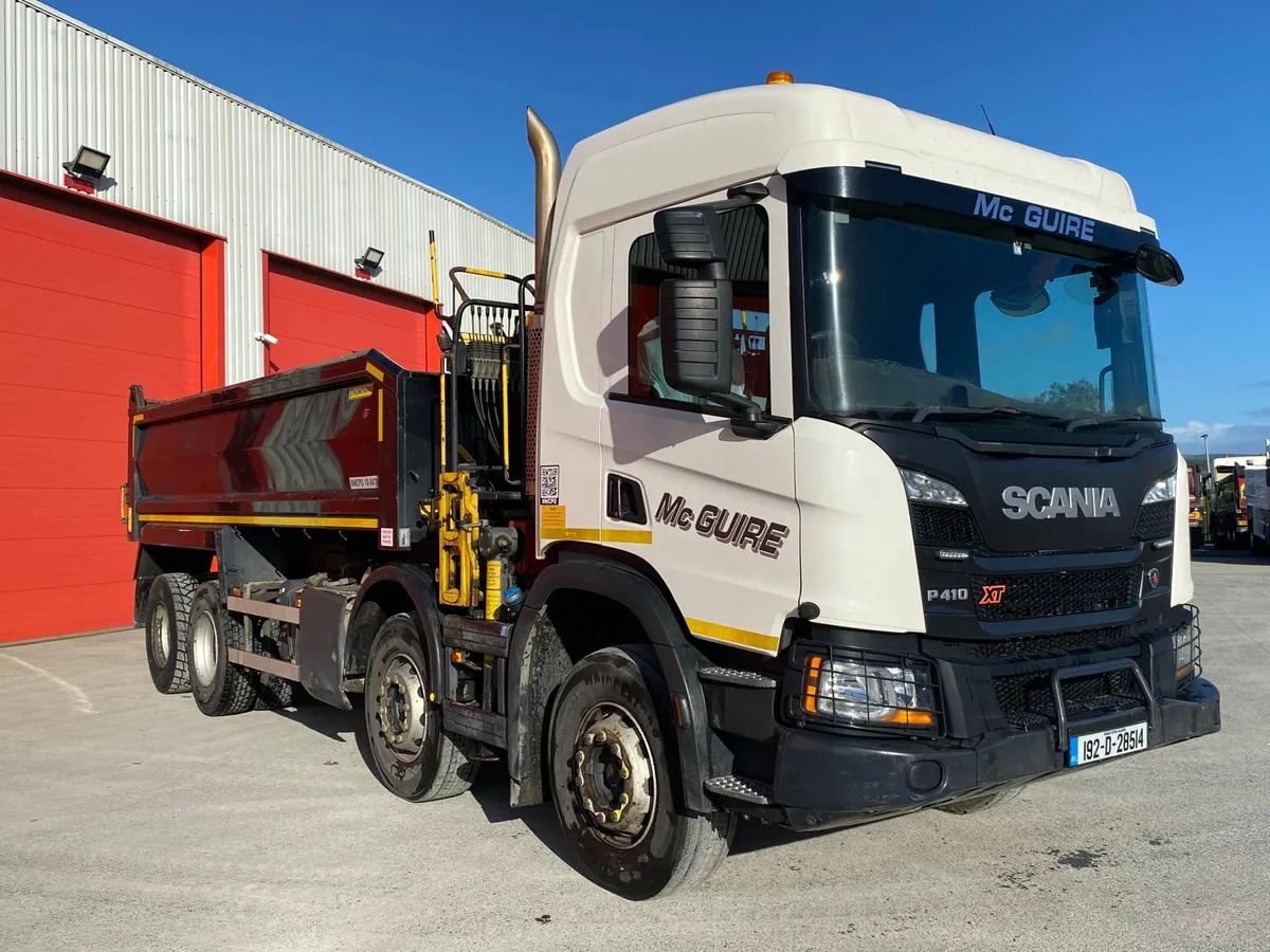 2019 Scania P410 XT 8x4 Thompson Tipper Grab - Image 2