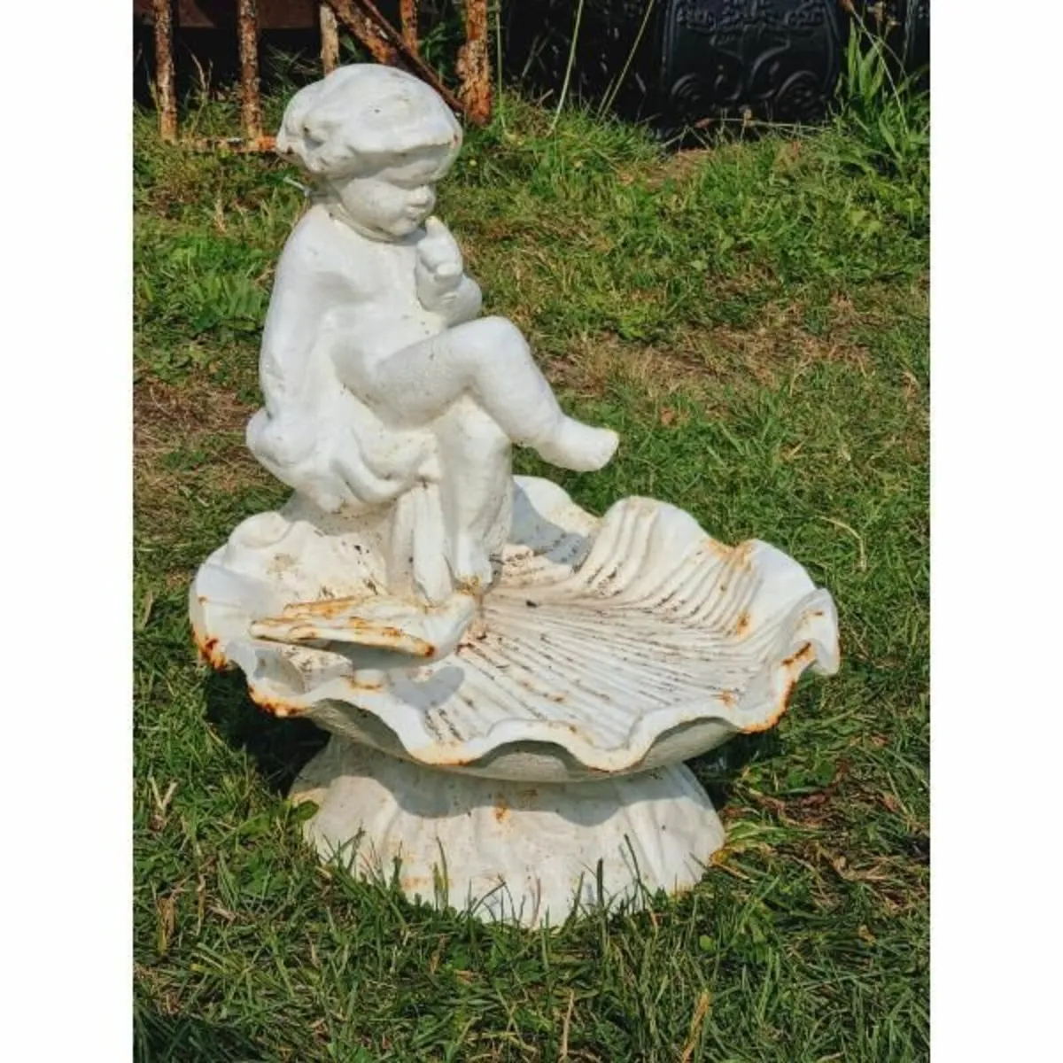 Cherub Bird Bath H142 - Image 2