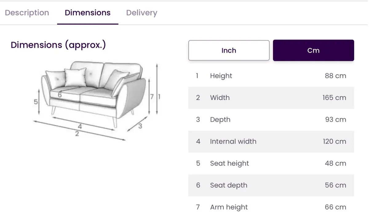 DFS French Connection Zinc 2-Seat Couch + Snuggler - Image 4