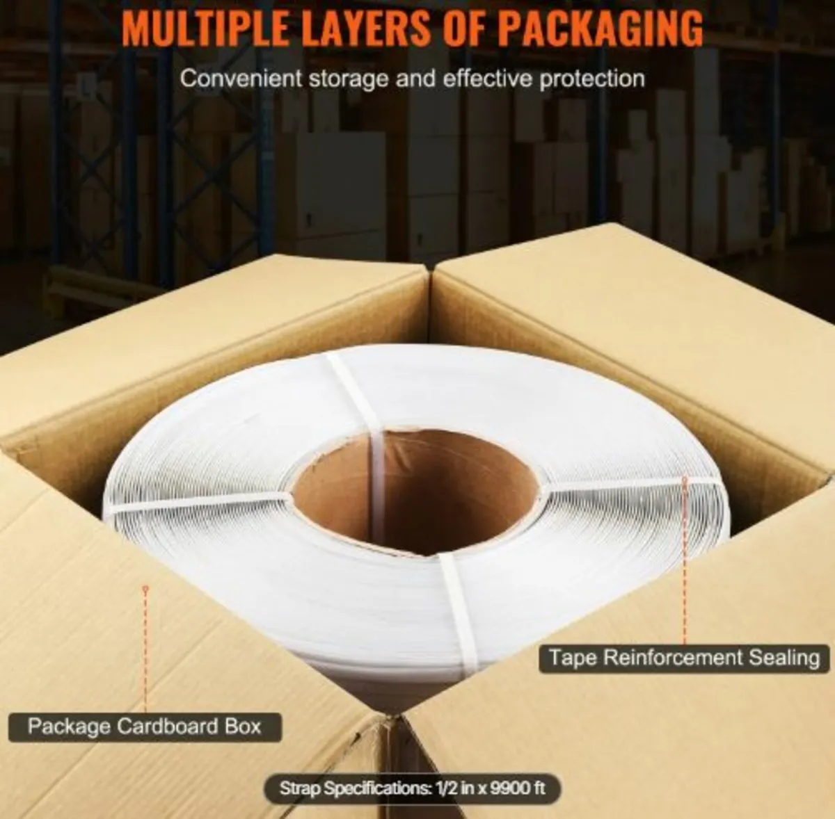 Packaging Polypropylene (PP) Strapping Roll, 9900' - Image 3