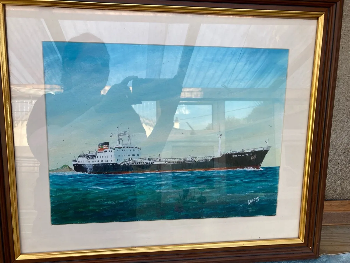 Boat canvas painting - Image 1