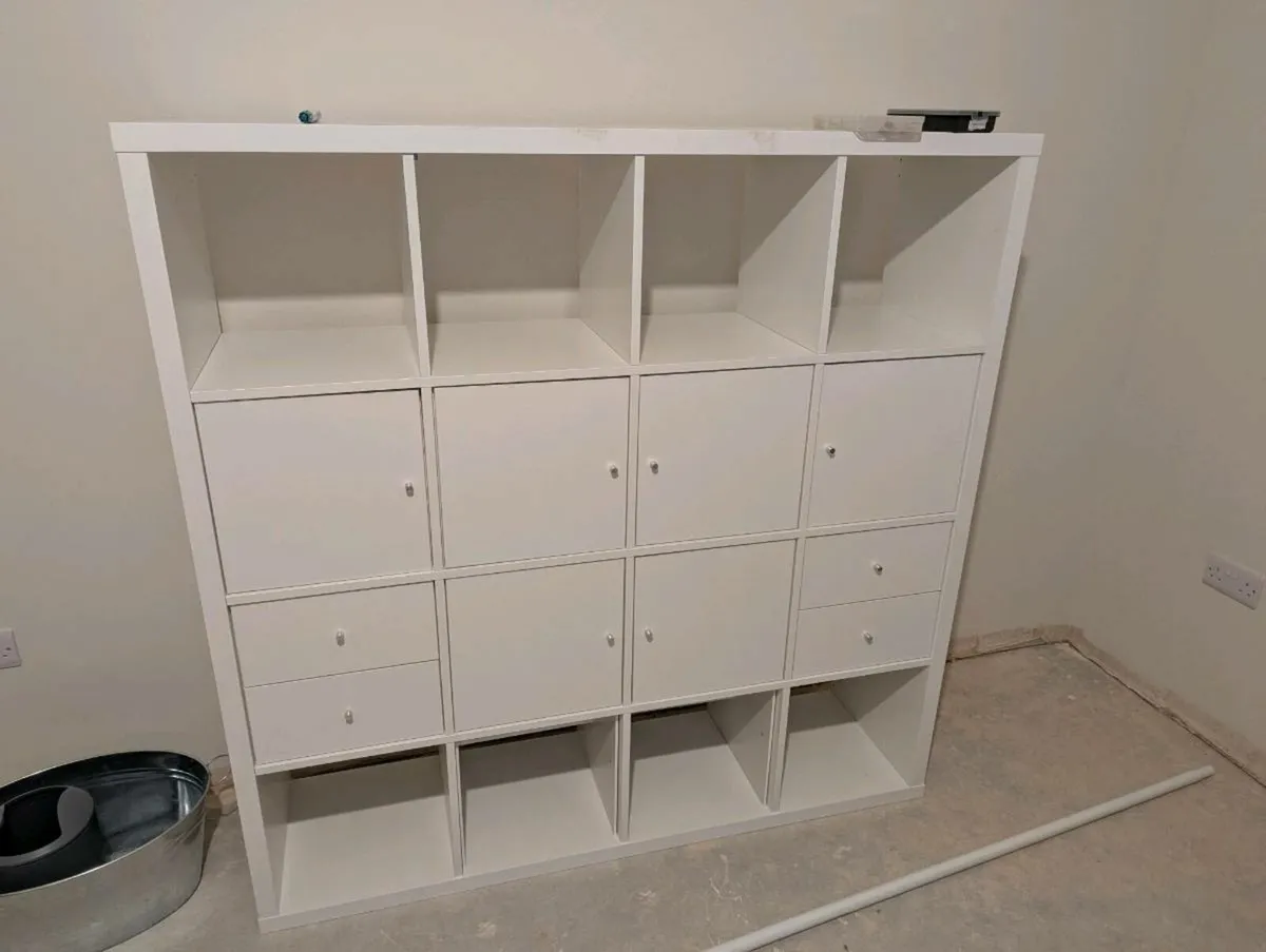 IKEA white kallax with all draws - Image 2
