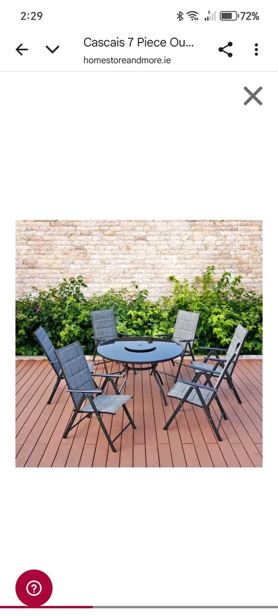 7 piece Garden Furniture Set - Image 1