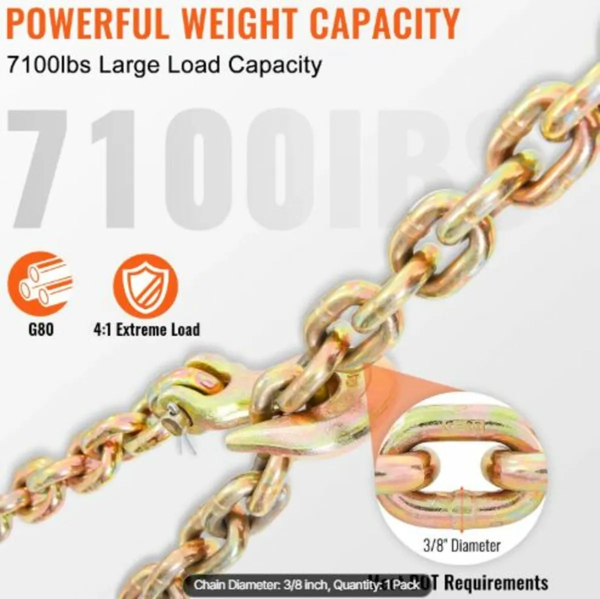 Transport Binder Chain, 3220 kg Working Load Limit - Image 4